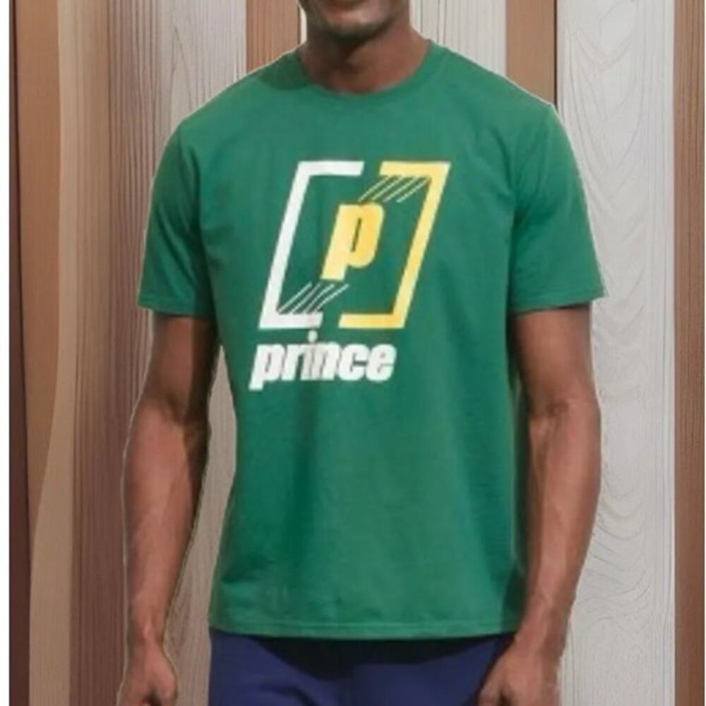 Prince Pickleball Men's Short Sleeve Sport Graphic T-Shirt SZ XXL Evergreen NWT